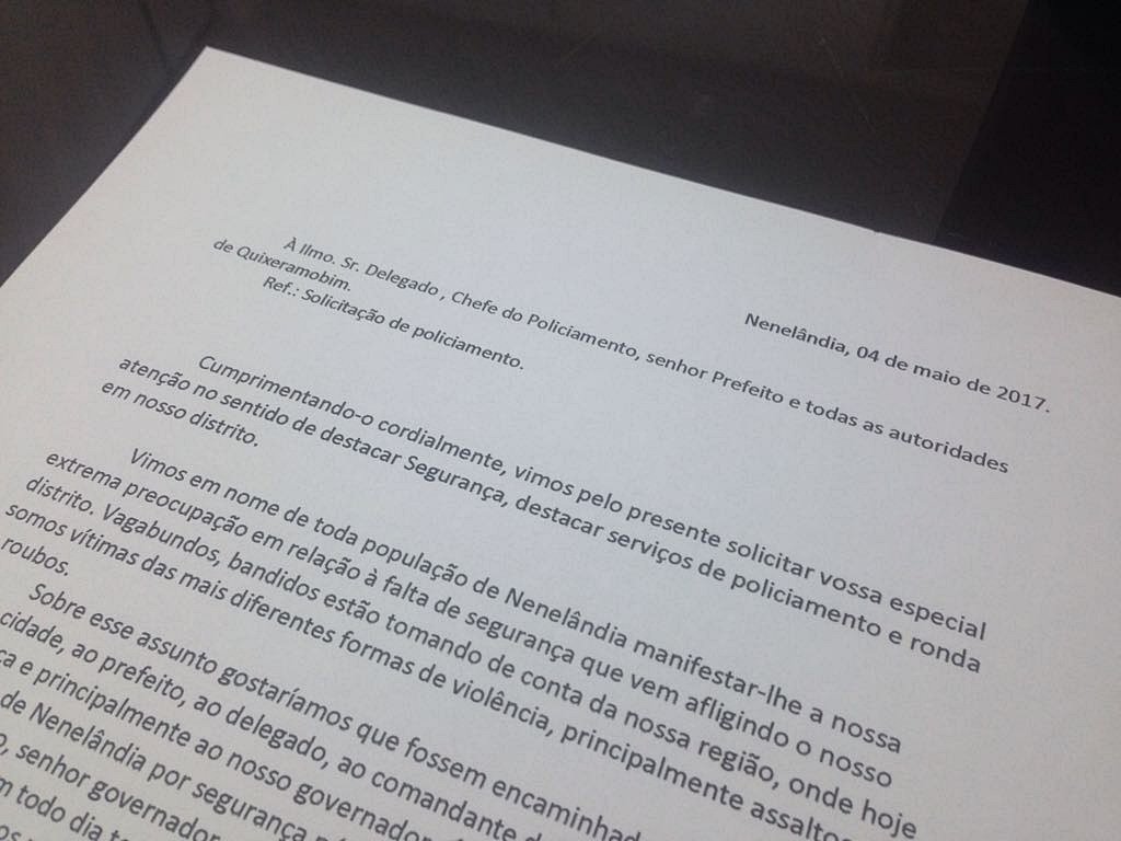 Quixeramobim: Polícia realiza diligências em Nenelândia