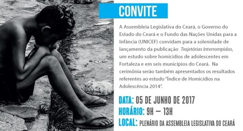 UNICEF e parceiros apresentam informações sobre homicídios de adolescentes no Brasil e Ceará