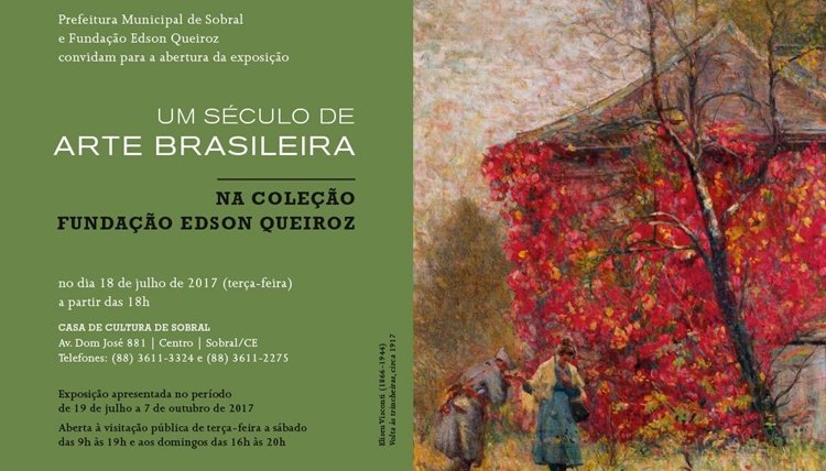 Casa da Cultura de Sobral é reaberta com exposição “Um Século de Arte Brasileira na Coleção Fundação Edson Queiroz”