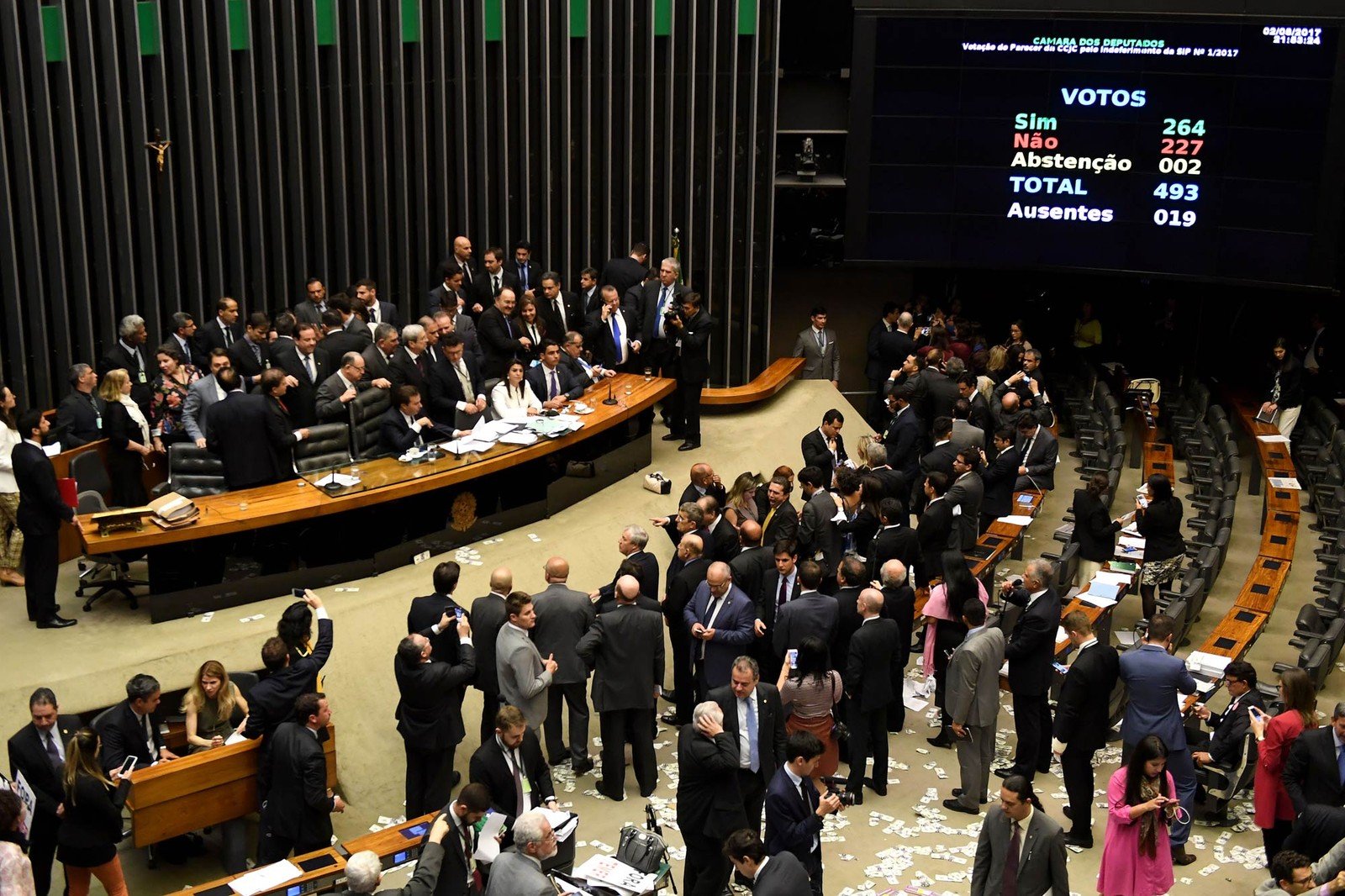 Deputados que respondem a ações no STF deram 42% dos votos pró-Temer, aponta UOL