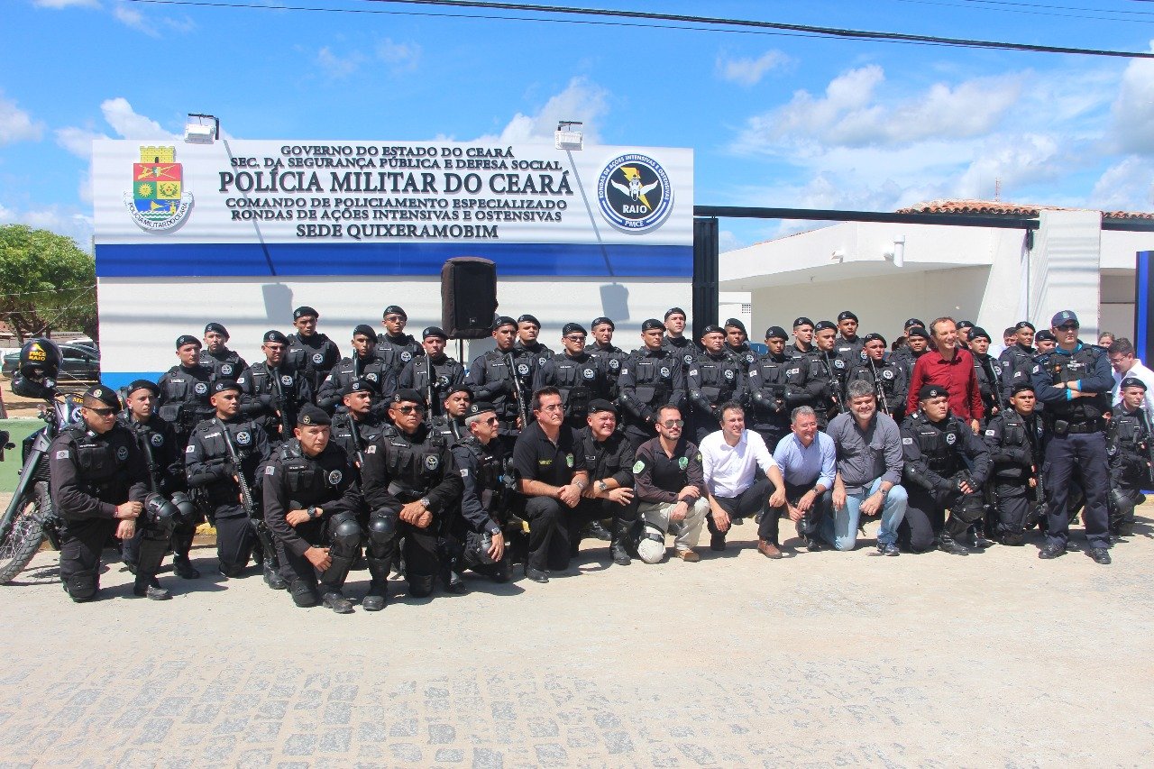 Camilo Santana inaugura sede do BPRaio e sistema de videomonitoramento em Quixeramobim e Clébio agradece a todos que se empenham pelo desenvolvimento da cidade