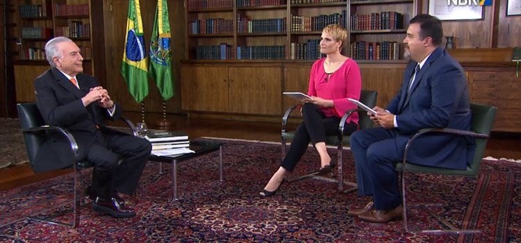 Em entrevista à EBC, Temer declara que ainda não decidiu sobre reeleição e comenta: “Isto vai até julho”