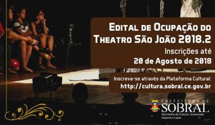 Prefeitura de Sobral abre edital para ocupação do Theatro São João