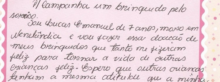 “Espero que outras crianças tenham a mesma atitude que a minha”, diz doador da campanha “Um brinquedo por um sorriso”