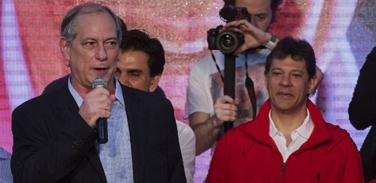 PT quer que Ciro integre comando da campanha de Fernando Haddad