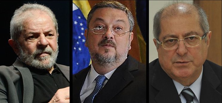 Lula, Palocci e Paulo Bernardo