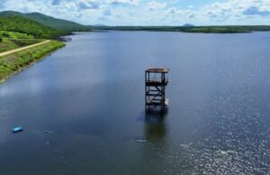 Mesmo sem chuvas, Fogareiro continua recebendo aporte e restam 48 centímetros para sangria