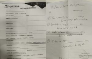 Médica de Quixadá receita medicamentos para paciente em formulário de declaração de óbitos