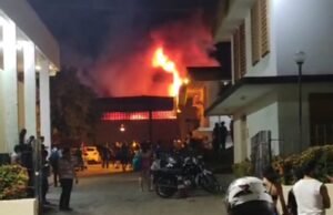 Incêndio atinge galpão da Universidade Regional do Cariri