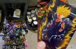 Policiais encontram droga enterrada em Iguatu dentro de pacotes com personagem de Dragon Ball