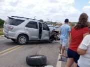 Delegado de Polícia Civil de Quixeramobim e escrivão se envolvem em acidente no município