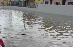 Embarque do Terminal Rodoviário é alagado em Quixadá após chuva; cidade registra outros pontos de alagamento