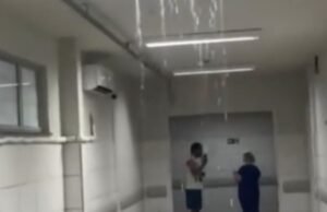 Desabamento de forro e alagamentos paralisam atendimentos de emergência no Frotinha da Messejana