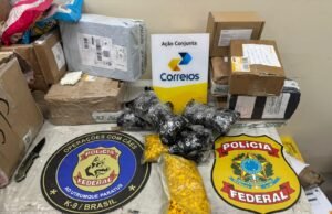 PF apreende 15 encomendas postais contendo maconha, haxixe e ecstasy
