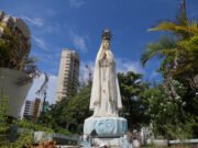 Monumento de Nossa Senhora de Fátima é entregue à Praça Pio IX após restauração