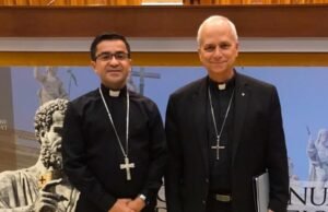 Dom Aurélio, bispo de Quixadá, esteve com Robert Francis Prevost em 2023