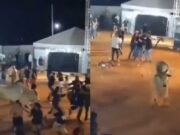 Touro escapa de curral, persegue público e causa correria em rodeio de Goiás