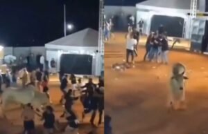 Touro escapa de curral, persegue público e causa correria em rodeio de Goiás