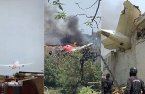 Avião com mais de 240 pessoas a bordo cai na Índia, em cima de alojamento de médicos