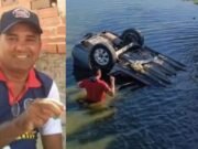 Agropecuarista morre após capotar carro em açude na zona rural de Morada Nova