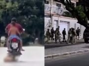 Subtenente da PM é preso após ser flagrado arrastando cachorro com motocicleta em Ipu