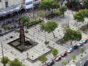 Trânsito no entorno da Praça do Ferreira é bloqueado temporariamente para obras de revitalização