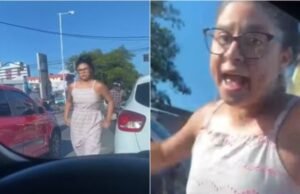 Mulher se revolta após buzinada e ataca veículo de condutora em Fortaleza