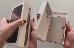 Mulher compra iPhone de R$ 8 mil e recebe azulejo no lugar de celular