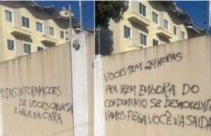 Pichações com ameaças dão 24 horas para moradores deixarem condomínio em Fortaleza