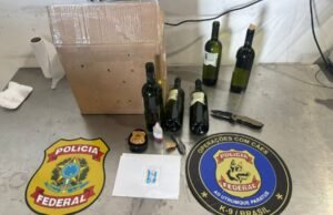 PF apreende cocaína diluída em vinhos no Aeroporto de Fortaleza