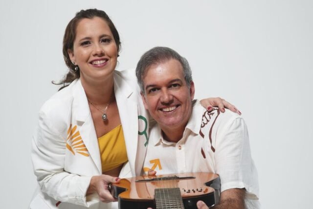 Edu Krieger e Natalia Voss