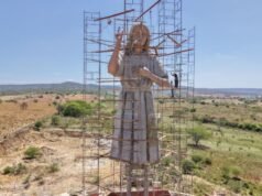 Monumento em homenagem à Menina Benigna, primeira beata cearense, está em etapa final