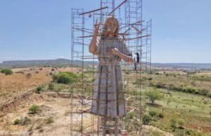 Monumento em homenagem à Menina Benigna, primeira beata cearense, está em etapa final