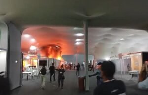 Incêndio atinge pavilhão da COP30 em Belém e provoca evacuação, mas fogo é controlado