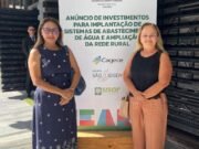 Márcia Zomin assina convênio e gestão leva água para Inharé com nova adutora