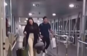 André Fernandes e Dayanny Bittercourt são hostilizados ao desembarcarem em Fortaleza