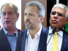 Ciro tem 44,8%; Elmano, 34,2%; e Girão, 7,9%, aponta pesquisa do Instituto Paraná