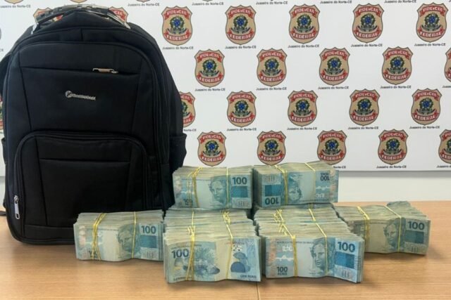 Dinheiro apreendido em Juazeiro do Norte