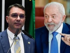 Flávio Bolsonaro aparece com 46,3% e Lula com 46,2% em nova pesquisa eleitoral