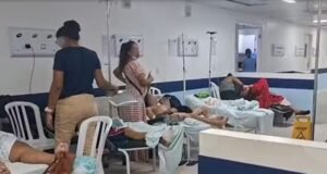 Pacientes sofrem com calor após falha no ar-condicionado em sala de medicação do HGF