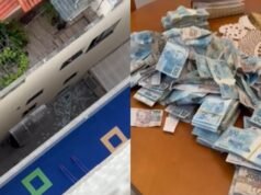 Em operação da PF sobre caso Master, homem joga mala com dinheiro pela janela