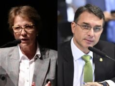 Flávio Bolsonaro diz que Tereza Cristina é “sonho de consumo” para vice na chapa presidencial