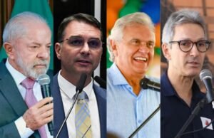 Pesquisa mostra Lula à frente no 1º turno e em empate técnico no 2º com Flávio, Caiado e Zema