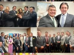 Eunício recebe mais de 100 parlamentares durante a Marcha dos Vereadores