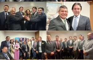 Eunício recebe mais de 100 parlamentares durante a Marcha dos Vereadores