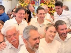 Eunício, Camilo e Elmano marcam presença na abertura dos Festejos de Santo Antônio em Barbalha
