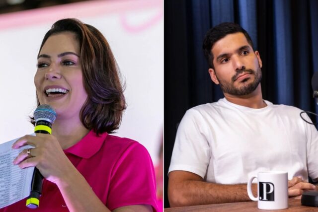 Michelle Bolsonaro e André Fernandes