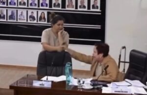 Tensão na Câmara de Unaí: vereadora arremessa microfone contra servidora durante sessão
