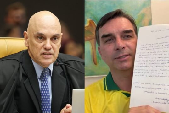 Moraes suspende por 90 dias visitas de Flávio Bolsonaro ao pai após divulgação de carta