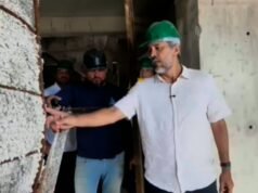 Elmano visita obra da imagem de Santo Antônio, em Caridade